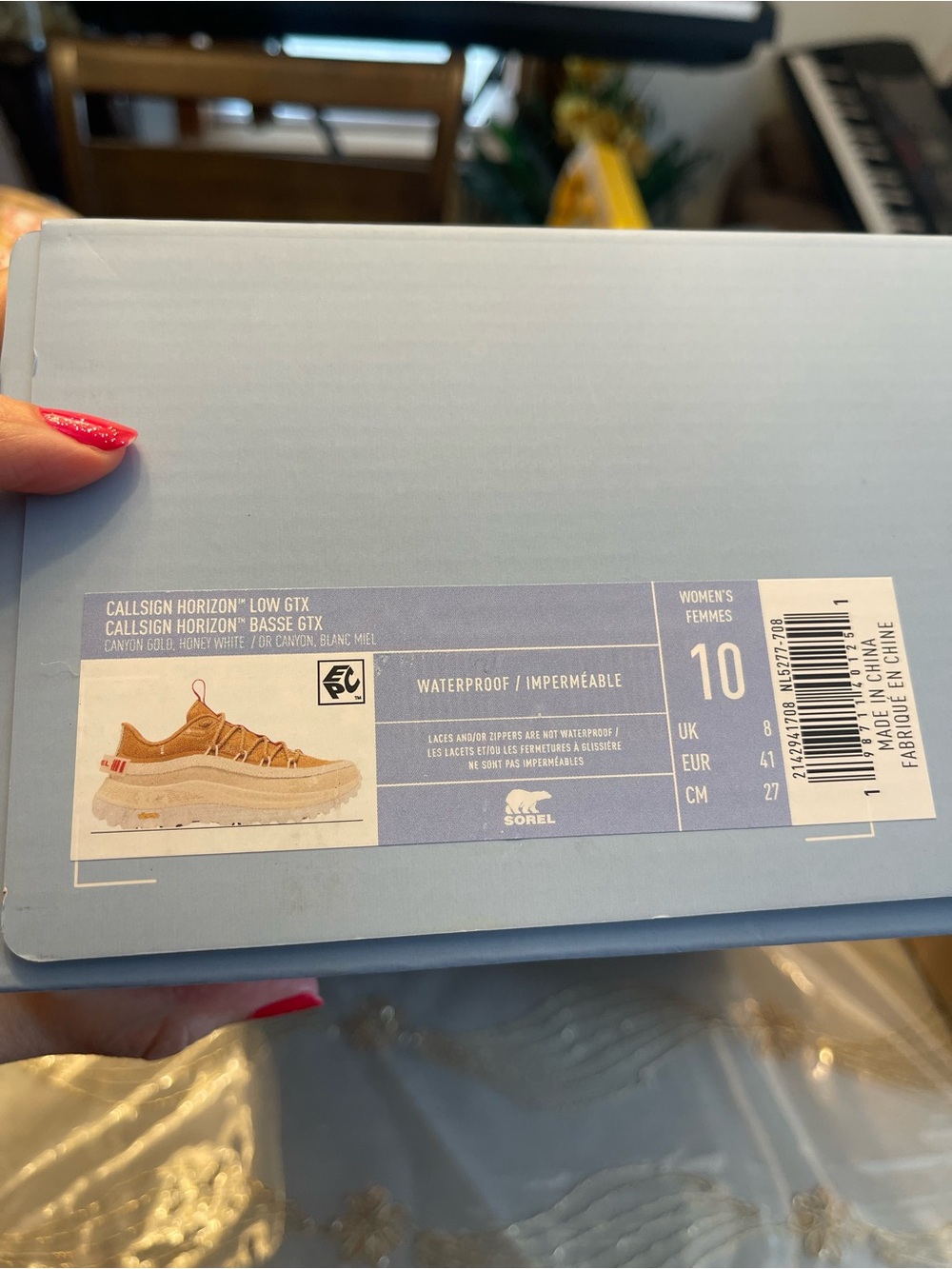 NWB Sorel women’s callsign low GTX canyon gold honey sneakers size 10 limited - Picture 16 of 16